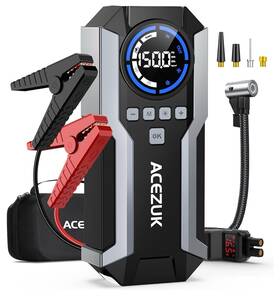 M05-us Acezuk Jump Starter With Air Compressor 7000a 150psi Car All Gas