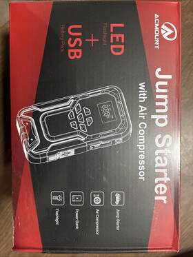 2025120101 Acmount Car Jump Starter With Air Compressor Power Bank Flashlight