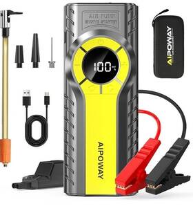 6000a Aipoway 722898063751 Car Jump Starter With Air Compressor Battery Pack All