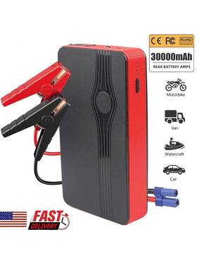 Airkoul 629722729862 Portable 30000mah Car Jump Starter Booster Jumper Box Power Bank Battery Charger