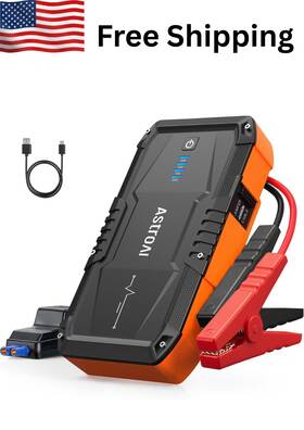 Astroai 810196490055 S8 Car Battery Jump Starter Up To 6.0l Gas And 3.0l Diesel Engines 12v