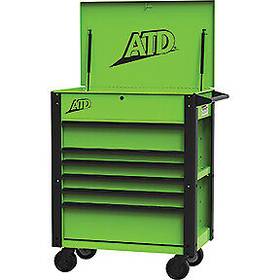 70435 Atd Tools 35 6-drawer Deluxe Service Cart Green
