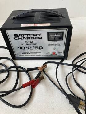 Bc-91250 Atec Battery Charger 12 Volt With Engine Start 10a /2a/50a Tested Working Bc 91250