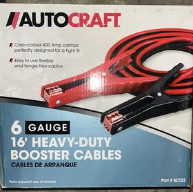 Ac122 Auto Craft Jumper Cables/booster Cables