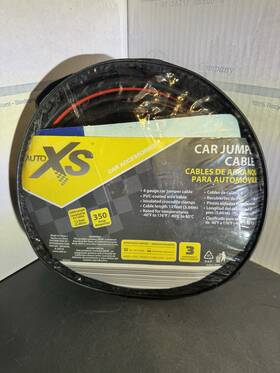 20026202 Auto Xs 4 Gauge 12ft Car Jumper Cables 350 Amp With Zippered Carry Case