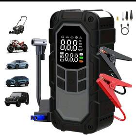 106251837 Autoone Auto-1 12v Portable Batt. Jump Starter With Compressor Flashlight 60wh Power Bank