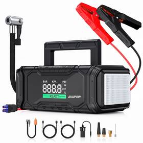 3000a Avapow 680358245966 Ap6 Car Jump Starter With 160 Psi Air Compressor 60w Fast Charging