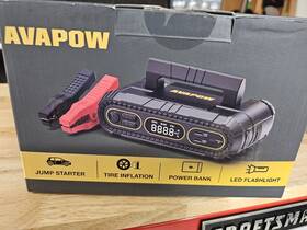 T098b Avapow Jump Starter With Air Compressor Portable Car Battery Booster Power Bank