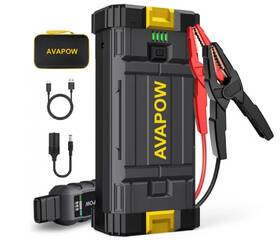 W58-qddy-ds Avapow W58-qddy-ds/wal 12v 4000a Peak Battery Portable Car Jump Starter With Led
