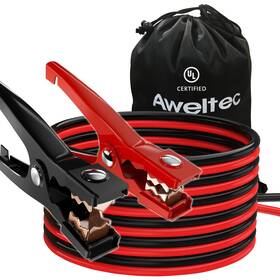 Aweltec 951340640361 Jumper Cables For Car Ul-listed 8 Gauge 12 Feet Heavy Duty Booster Ca