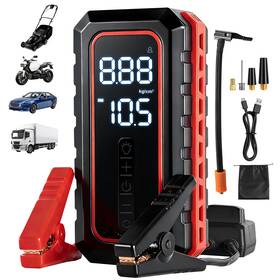 S-001-8000 Awtek 1500a Jump Starter With Air Compressor 14.8v Portable Car Battery Booster