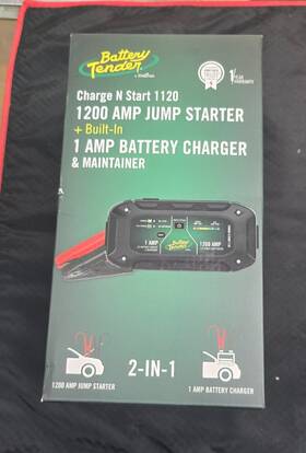 030-7012-wh Battery Tender 1200 Amp Jump Starter/ 1 Charger 030-7012-wh Battery Tender 1200 Amp Jump Starter/ 1 Charger