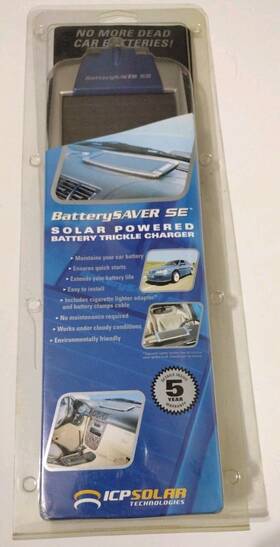 04027 Batterysaver Car Solar Powered Se Battery Trickle Charger Icp New
