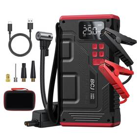2500a Bcj W131 Car Jump Starter With Air Compressor Battery Portable