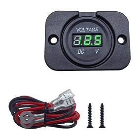 Bdzmc-bc-049 Bdzmc Car Battery Voltage Meter Dc 12v 24v Waterproof Monitor Green