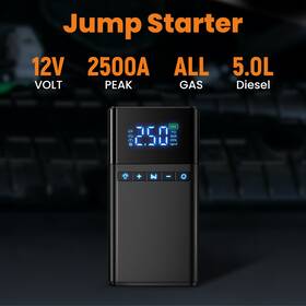 P3loah Bfo Portable Car Jump Starter With Air Compressor 2500a Battery