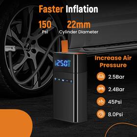 X8ckw5 Bfo 12v Power Bank Jump Starter With Air Compressor 2500a All Gas/5.0l Diesel X8ckw5 Bfo 12v Power Bank Jump Starter With Air Compressor 2500a All Gas/5.0l Diesel