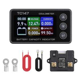 Wt542 Binta Battery Monitor Shunt Voltmeter Ammeter 0-50a Small Backlight Waterproof