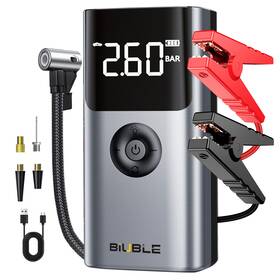 Ml418-b Biuble 12v 5000a Car Starter Battery Booster Air Pump Compressor Power Bank Us
