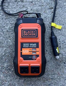 Pi500b-ca Black Decker - 500 Watt Power Inverter Pi500b Dual Ac Outlets 3.1a Usb Ports