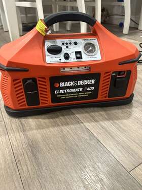 Veco226bd Black Decker And Electromate Jump Starter Inflator 400 Watt 120 Psi Read Veco226bd Black Decker And Electromate Jump Starter Inflator 400 Watt 120 Psi Read