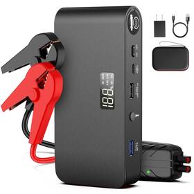 Bookoo 645716648681 1600a Battery Jump Starter 16000mah Pack 12v With Jumper Cables Portabl