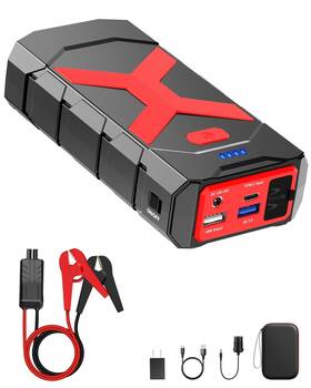 2000a Bookoo 645716648698 Jump Starter 12v For Car/boat/lawnmower 8.0l Gas/6.5l Diesel Engine Po