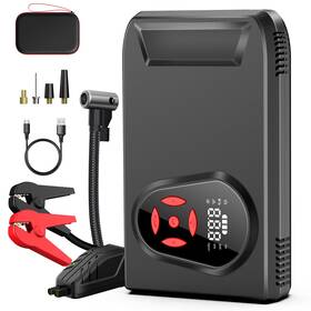 3000a Bookoo 764046731754 Portable Car Jump Starter And Air Compressor 150psi With Usb Led