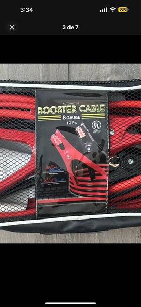 Crc-5572793 Booster Automotive Ul-listed Cables Red/black 8 Gauge 12 Ft #