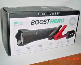 Bsthero-m001 Boosthero Flashlight Power Bank Jump Starter Jumpsmart Black Warranty New In Box
