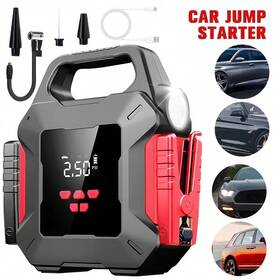 543534 Bright Star Powerful 99800mah Car Jump Starter With Air Compressor Portable Battery Booster