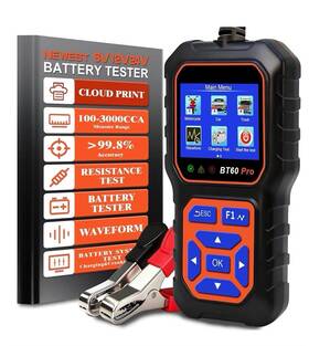 Bt60-pro Bt60 Pro Car Battery Tester With Cloud Printing 100-3000 Cca 6v 12v 24v Agm