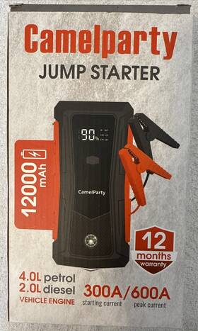 Glq-t48 Camelparty Jump Starter Black/red 14.8v Model 600a 12000mah New