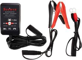 Suw015 Cargador De Goteo 1.5 Amperios Cargador/mantenedor Bateria Automatico 8 V/12 V A Para Coche Moto