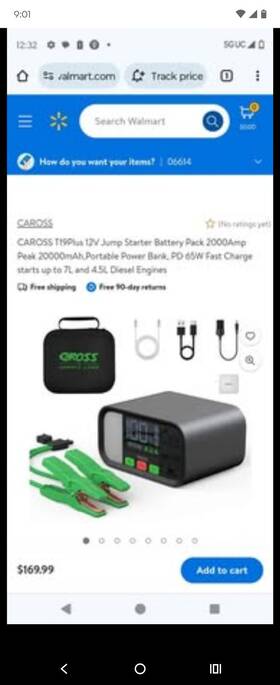 T19plus Caross Jumper Starter Battery Pack
