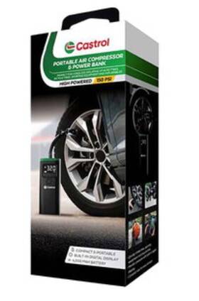 Cl-air03 Castrol Portable Tire Inflator Power Bank Device Battery Charger Not Car