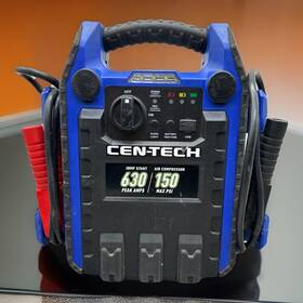 1gs230 Cen-tech 70279 Portable Jump Pack 3 In 1 Starter 630 Peak Amps Air Compressor