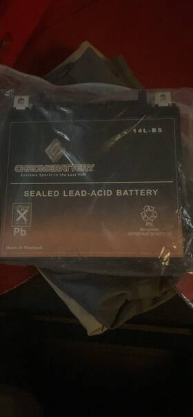 Fd250313 Chrome Battery Sealed Lead Acid 14 Pounds Chromebattery Brand New For Motorcycle Start