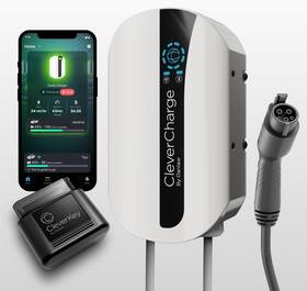 940-0002 Clevercharge Ev Charger J1772 Level 2 40a 240v Nema 14-50 25ft Cord App Wifi Ai