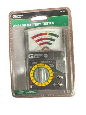 120-196 Commercial Electric Analog Battery Tester 120 196