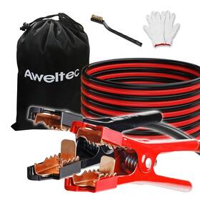 Xhul-tu0220 Cooling Direct Jumper Cables 2 Gauge 20ft Heavy Duty Booster Clamps Bag Gloves Brush Car Truck