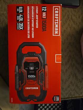 Cmxcesm284 Craftsman New 1500a Lithium Jump Starter
