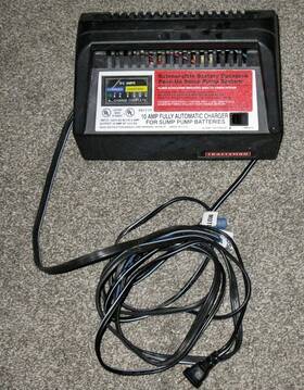 Ps17-17 Craftsman Vtg Sears 10 Amp Charger For Submersible Back-up Sump Pump System