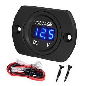 Ds4010 Daiertek Ds2 Battery Voltage Meter Waterproof Dc 12v Small Blue Led Voltmeter