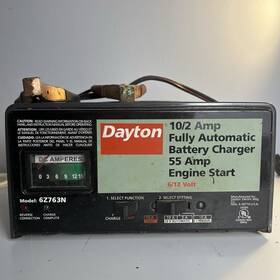 6z763n Dayton 10/2 Amp Automatic Battery Charger 55 Engine Start 6/12v