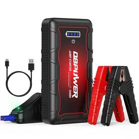 2500a Dbpower 840164808155 Jump Starter Peak 74wh Portable Car Up To 10l Gas