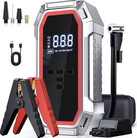 5000a Dechanie 788046611434 Portable Car Jump Starter With Air Compressor Peak Battery Jumper Charger