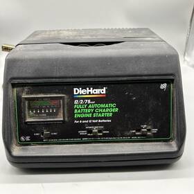71312 Diehard 28 Automatic Battery Charger Starter 6&12 Volt 12/2/75 Amp