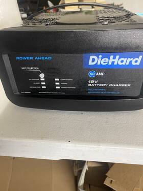 0899010812 Diehard 71323 Die Hard 50 Amp 12v Battery Charger Jump Start Used Tested Working No Box