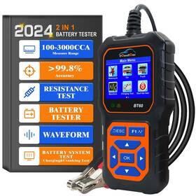 5-36v Donoshome 751300562483 Battery Tester 100-3000 Cca Load Car Agm Lithium